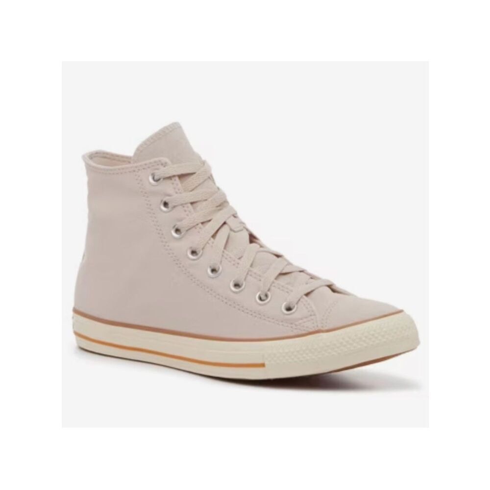 Converse Men’s 11.5 W 13.5 All Star Taylored Lux High-Top Sneaker Ivory Clay